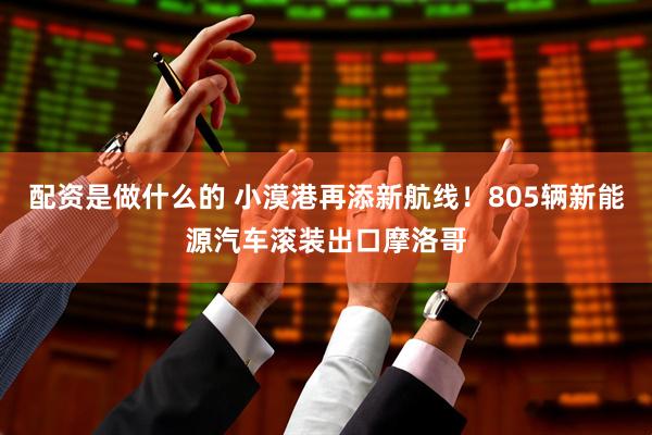 配资是做什么的 小漠港再添新航线！805辆新能源汽车滚装出口摩洛哥