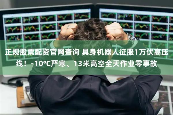 正规股票配资官网查询 具身机器人征服1万伏高压线！-10℃严寒、13米高空全天作业零事故